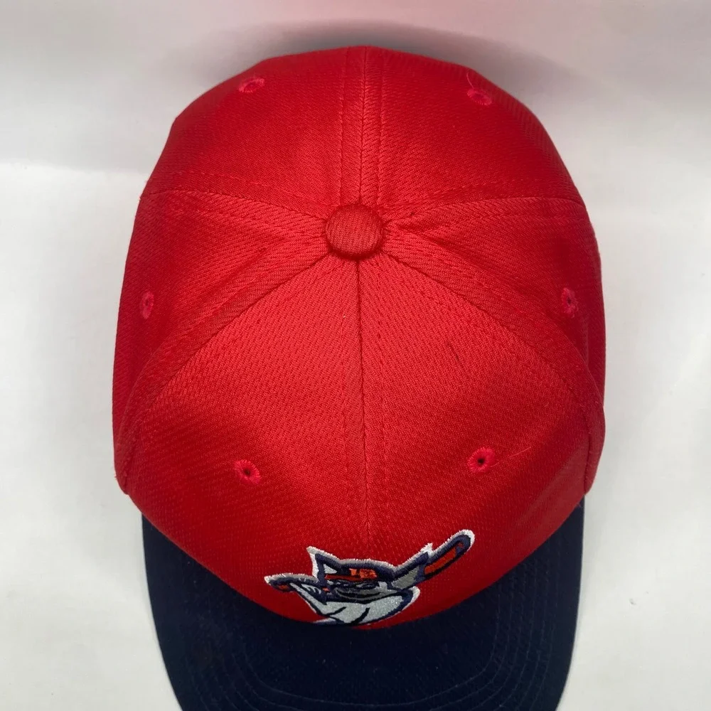Louisville Bats OC Sports MiLB Baseball hat Youth Red Blue Adjustable minor leag